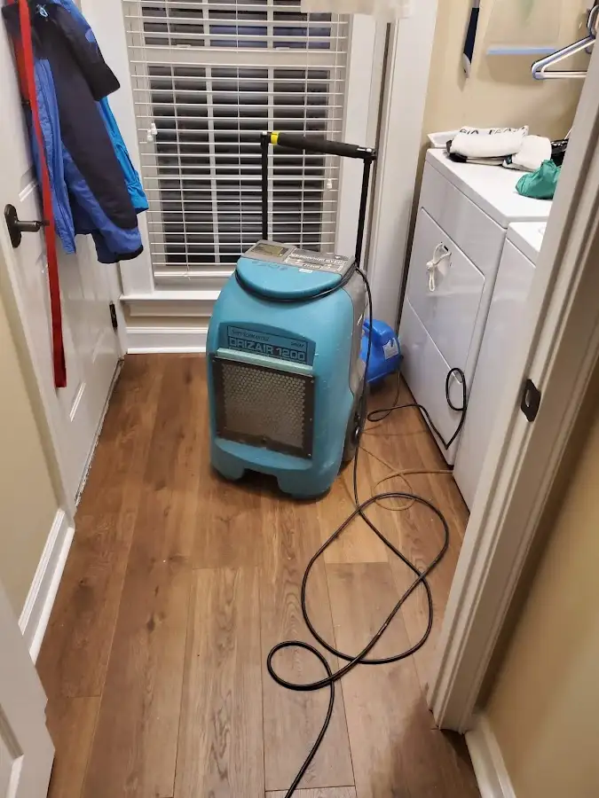 Commercial dehumidifier deployed for Flood Damage Cleanup in Coldwater
